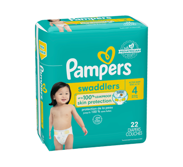 Image 2 of product Pampers - Swaddlers Active Baby Diapers, Size 4, 22 units