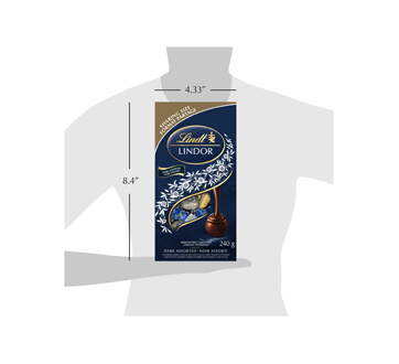 Image 3 of product Lindt - Lindor Assorted Truffles Bag, Dark Chocolate, 240 g