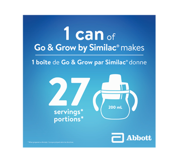 Image 2 of product Similac - Go & Grow Step 3 Toddler Drink, Powder, 12-36 Months, Vanilla, 850 g