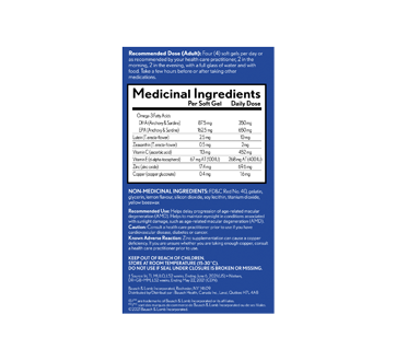 Image 3 of product Bausch and Lomb - PreserVision Omega-3 Formula Eye Vitamin and Mineral Supplement, 120 units