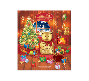 Teddy Assorted Chocolate Advent Calendar, Milk Chocolate, 128 g