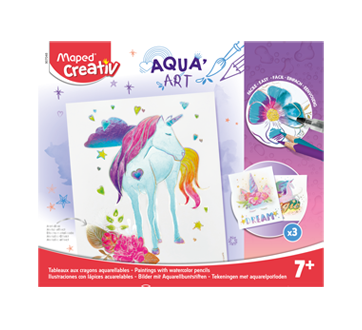 Image 6 of product Maped Creativ - Paintings with Watercolor Pencils, Unicorn, 1 unit