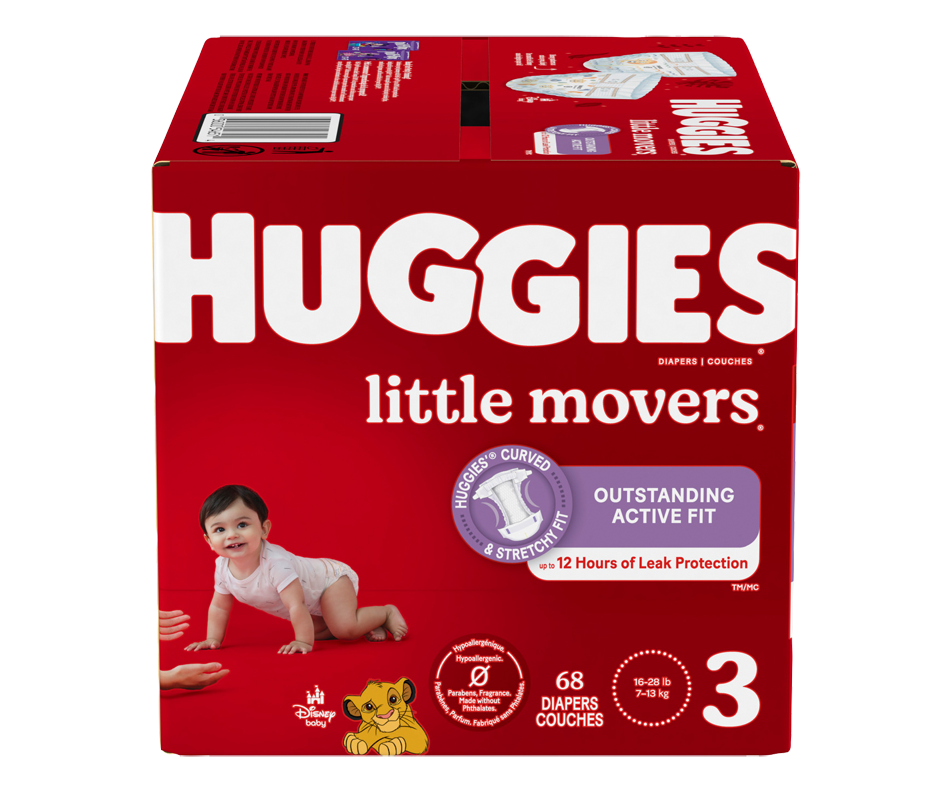 Little Movers Baby Diapers, Size 3, 68 Units – Huggies : Diaper | Jean ...