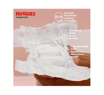  Huggies Size 1 Diapers, Snug & Dry Newborn Diapers, Size 1  (8-14 lbs), 38 Count : Baby