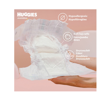 Image 4 of product Huggies - Overnites Nighttime Baby Diapers, Size 4, 52 units