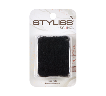 Hair nets, 3 units – Styliss by Scunci : Elastic, barrette, clip or ...