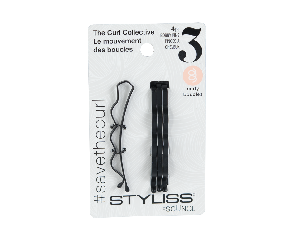 Bobby Pins, 4 Units – Styliss By Scunci : Elastic, Barrette, Clip Or 