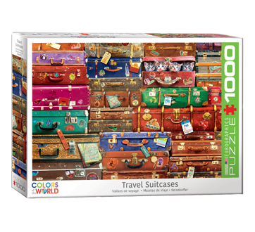 Puzzle 1000 Pieces, Travel Suitcases, 1 unit