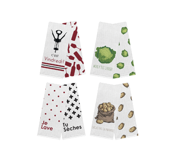 Kitchen Towels, Various Designs, 2 units