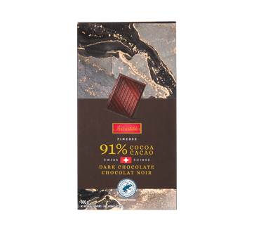 91% Swiss Dark Chocolate Bar, 100 g