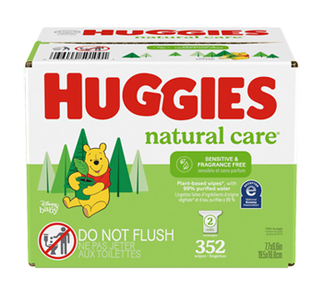 Natural Care Sensitive Baby Wipes, Unscented, 352 units