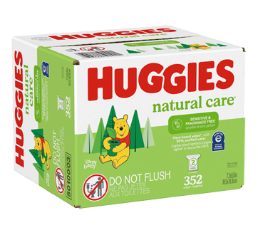 Image 2 of product Huggies - Natural Care Sensitive Baby Wipes, Unscented, 352 units