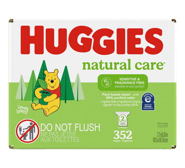 Image 3 of product Huggies - Natural Care Sensitive Baby Wipes, Unscented, 352 units