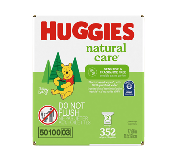 Image 4 of product Huggies - Natural Care Sensitive Baby Wipes, Unscented, 352 units