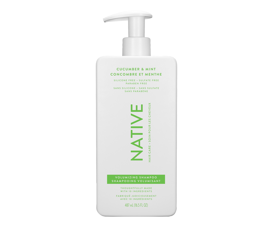 Cucumber & Mint Volumizing Shampoo, 487 ml – Native : Regular | Jean Coutu