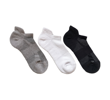 Image 2 of product Secret Collection - In Motion Back Tab No Show Socks, Assorted - 6-10 Size