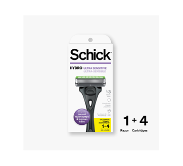 Image 2 of product Schick - Hydro Ultra Sensitive Razor Handle and Refills, 5 units