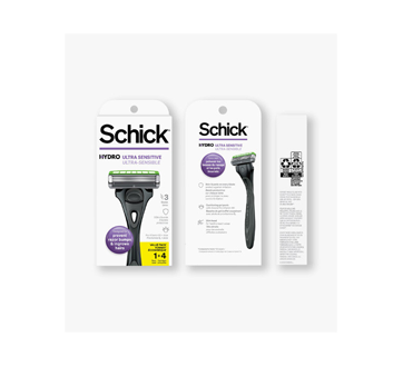 Image 10 of product Schick - Hydro Ultra Sensitive Razor Handle and Refills, 5 units