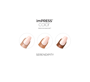 Image 10 of product Kiss - ImPress Color Press-On Nails, Serenpidity - Medium, 30 units