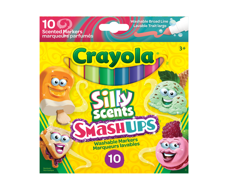 Silly Scents Smash-Ups Broad Line Markers, 10 units – Crayola : Colour ...