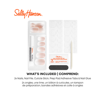 Image 7 of product Sally Hansen - Salon Effects Perfect Manicure Press-On Nails Oval, Beet Pray Love OV121, 29 units