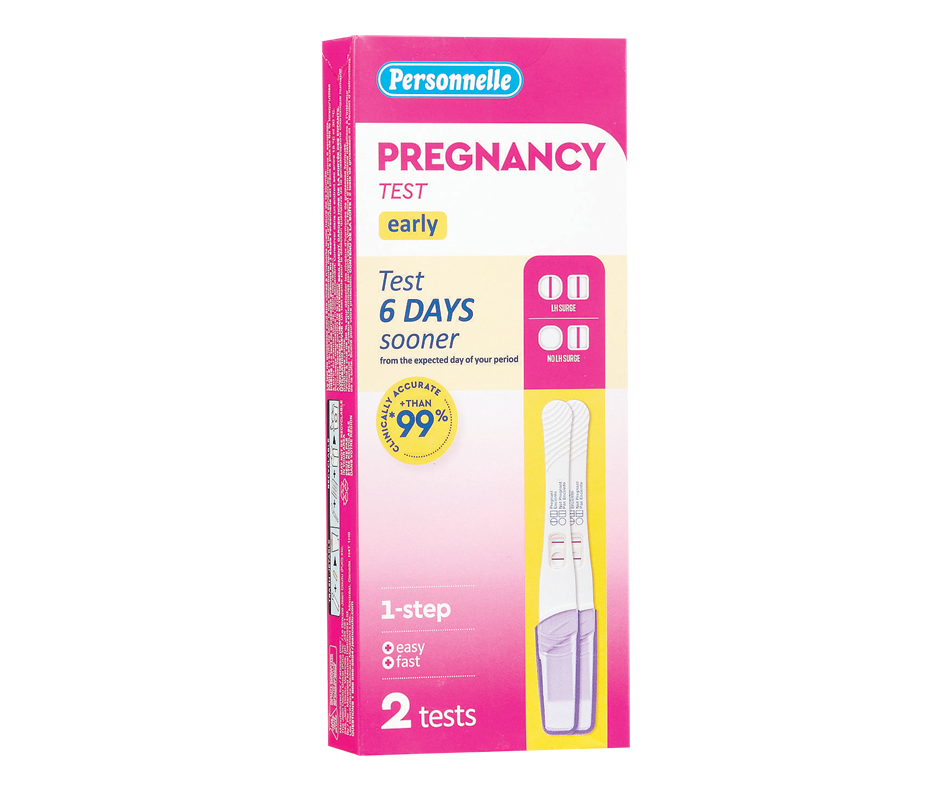 Early Pregnancy Tests, 2 Units – Personnelle : Pregnancy Test 