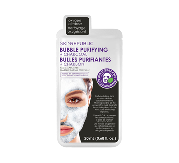 Bubble Purifying + Charcoal Face Mask, 20 ml