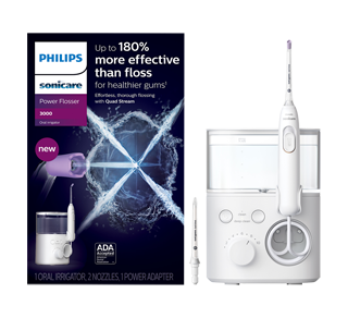 Power Flosser 3000, Oral Irrigator, White, 1 unit