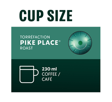 Image 5 of product Starbucks - Pike Place Coffee Pods for Nespresso Vertuo, Medium Roast, 8 units