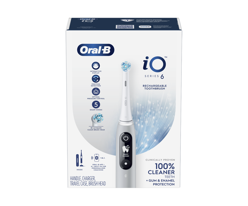 Io Series 6 Rechargeable Toothbrush, 1 Unit – Oral-b : Toothbrush 