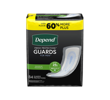 Incontinence Pads for Men, Maximum Absorbency, 84 units – Depend