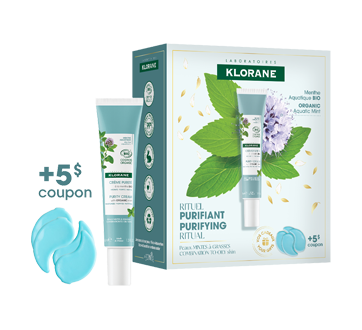 Image 2 of product Klorane - Detox Holiday Set for Combination to Oily Skin, Organic Aquatic Mint, 2 units