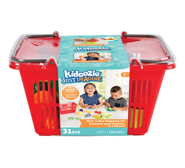 Just Imagine Slice 'N Play Shopping Set, 31 units