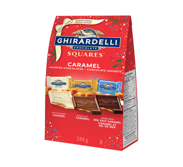 Caramel Assorted Chocolate Squares Bag, 244 g