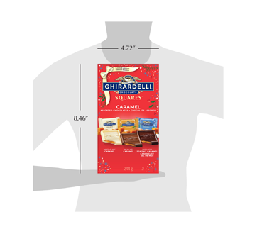 Image 3 of product Ghirardelli - Caramel Assorted Chocolate Squares Bag, 244 g