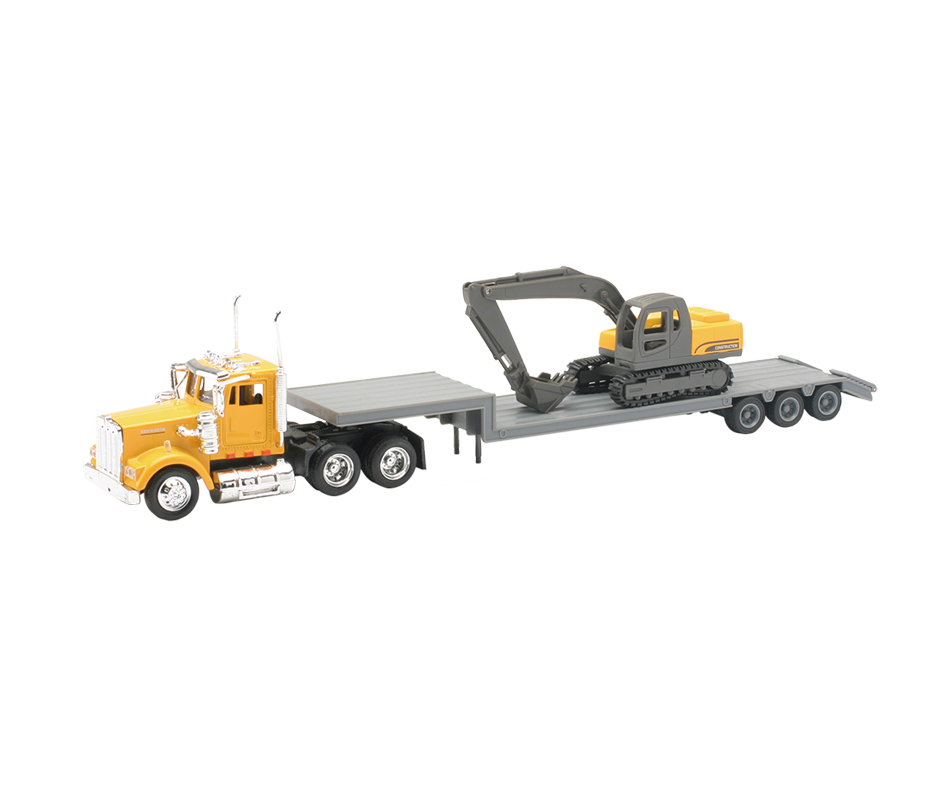 Kenworth Trailer Truck With Excavator, 1 unit – New-Ray : Vehicles and ...