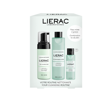 Cleansing Routine Set, Combination to Oily Skin, 3 units