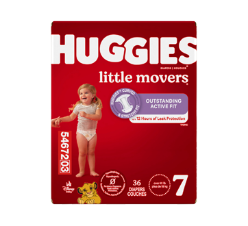 Little Movers Baby Diapers, 36 units, Size 7 – Huggies : Diaper
