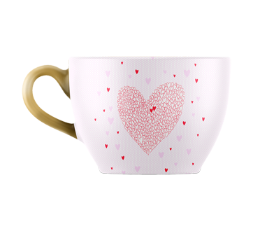 Graphic Hearts Large Mug, 1 unit