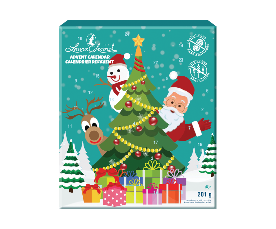 Peanut Free Advent Calendar, 201 g Laura Secord Box Jean Coutu