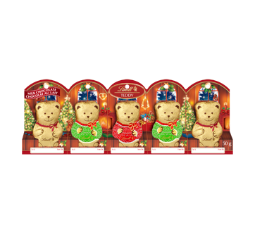 Christmas Teddy Chocolate, Milk Chocolate, 50 g