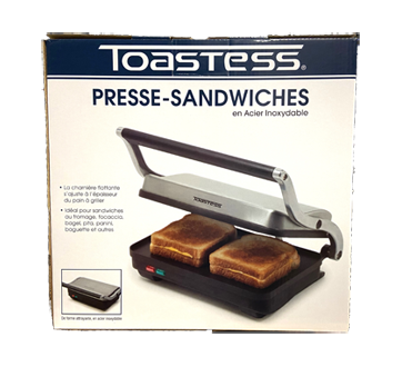 Image 2 of product Toastess - Stainless Sandwich Grill, 1 unit