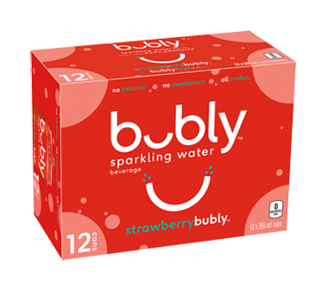 Sparkling Water, 355 ml, Strawberry