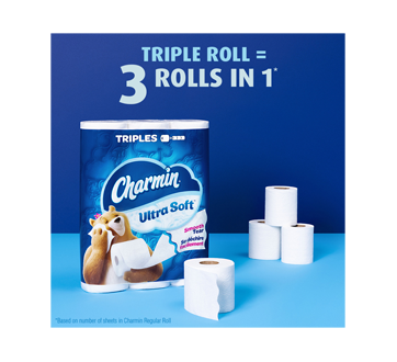 Image 7 of product Charmin - Ultra Soft Toilet Paper, Triple Rolls, 8 units