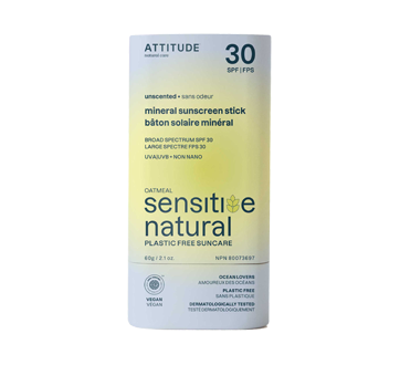 Sensitive Natural Sunscreen Stick SPF 30, 60 g