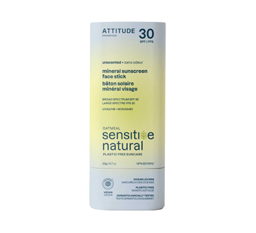 Sensitive Natural Sunscreen Face Stick SPF 30, 20 g