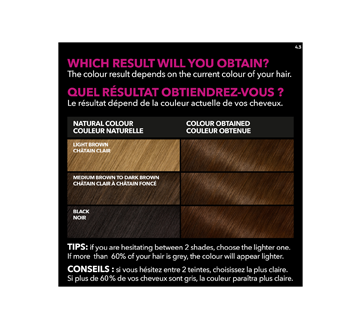 Image 4 of product Garnier - Olia Permanent Hair Colour, 1 unit 4.3 - Golden Dark Brown