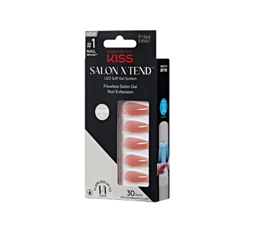 Image 7 of product Kiss - Salon X-Tend LED Soft Gel System Nails, Long - Coffin, 30 units