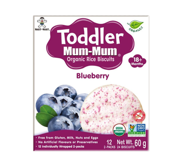 Baby Mum-Mum teething Biscuits for Crawling Baby, Blueberry, 60 g