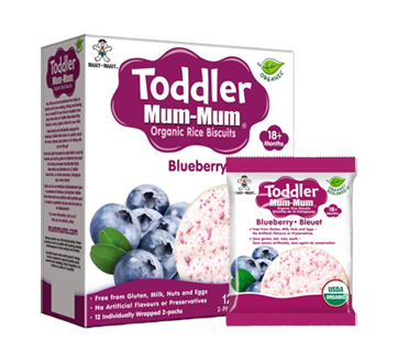 Image 2 of product Hot-Kid - Baby Mum-Mum teething Biscuits for Crawling Baby, Blueberry, 60 g